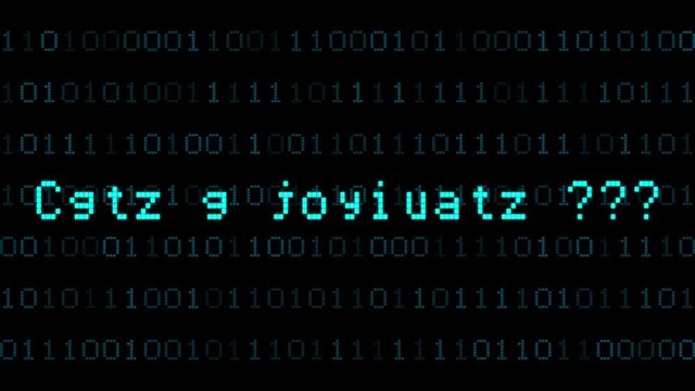 Futuristic animation, do you want a discount ???Digital text appearance animation. Binary code