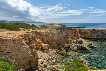Fototapeta na wymiar Beautiful Landscape in Menorca, Spain