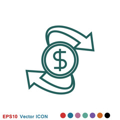 Exchange and convert icon. Logo, illustration, vector sign symbol