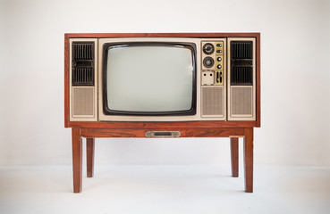 Vintage, old antique television