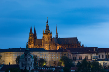 Prague Castle at sunset - Czech republic - 271424688