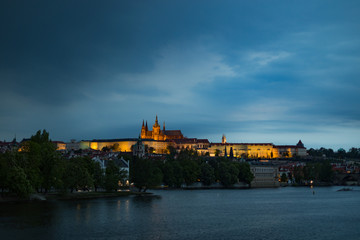 Prague Castle at sunset - Czech republic
