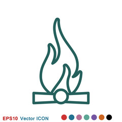 Fire icon vector. Icon illustration for logo design
