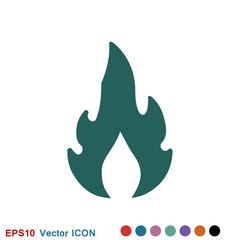 Fire icon vector. Icon illustration for logo design