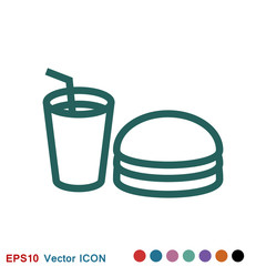 Food icon vector for logo design, illustration, vector sign symbol