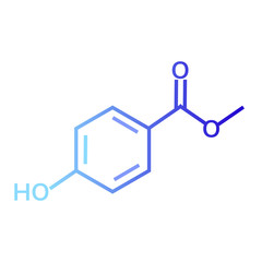 methylparaben vector icon on white background