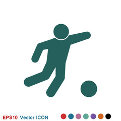 Foot ball, soccer icon sport objects for logo, vector sign symbol for design
