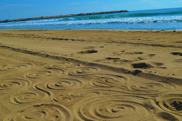Rocks Sicily beach