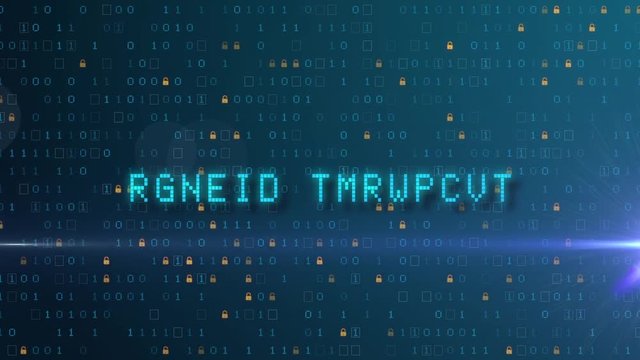Krypto exchange, digital background, computational animation