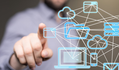 code data concept in hand
