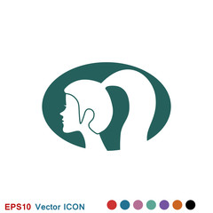 Hairstyle icon. Premium quality graphic design. logo, illustration, vector sign symbol for design