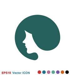 Hairstyle icon. Premium quality graphic design. logo, illustration, vector sign symbol for design