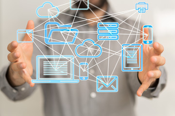 code data concept in hand