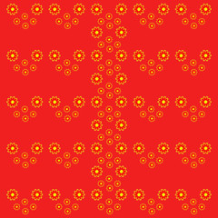 Pattern with Flowers. background - Illustration