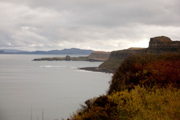 Fototapeta premium Kilt Rock, Isle of Skye, Scotland, United Kingdom, Europe