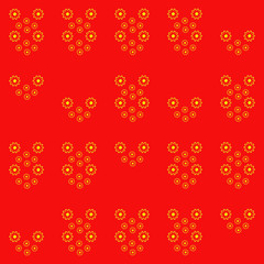 Pattern with Flowers. background - Illustration