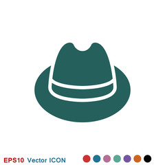 Hat icon logo, illustration, vector sign symbol for design