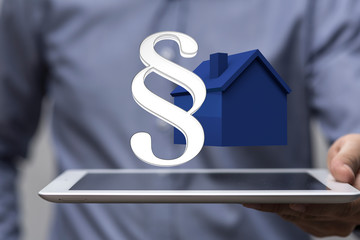 law house contract in hand