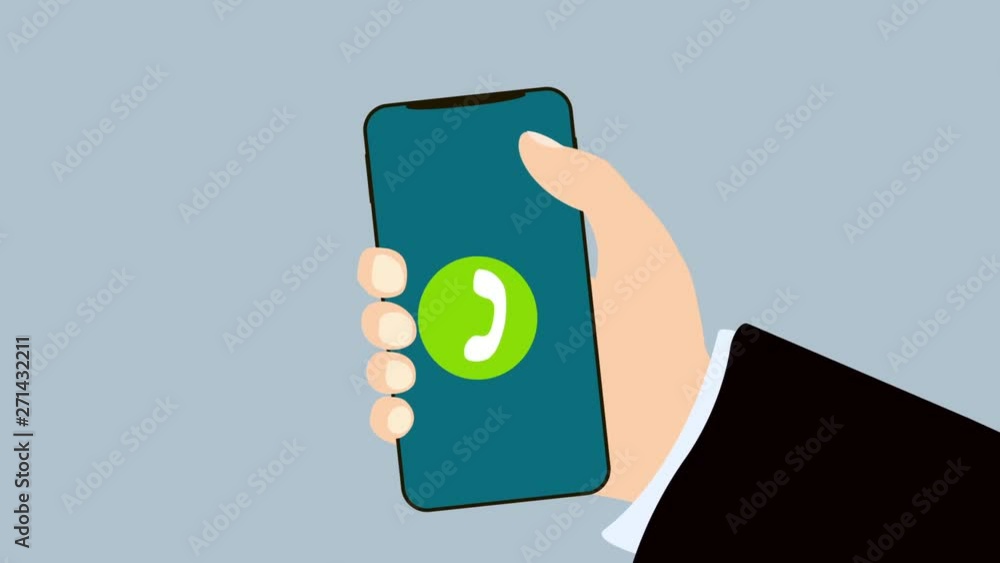 Poster incoming call request on smart phone display