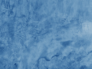 blue cement wall and grungy texture background