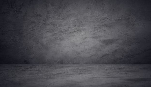 dark and black wall cement studio room background