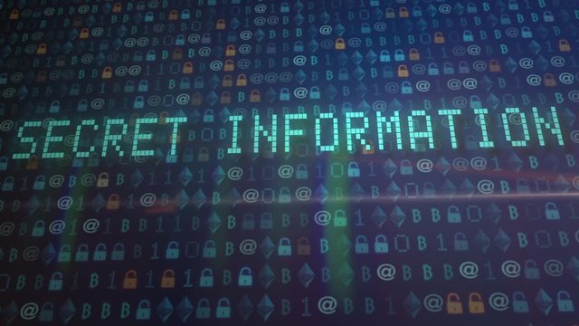 Top secret confidential documents.