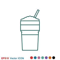 Latte coffee icon. logo, illustration, vector sign symbol for design