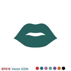 Lips icon, kiss icon, logo, illustration, vector sign symbol for design