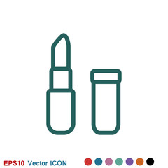 Lipstick icon, flat logo of lipstick, vector sign symbol for design