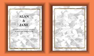 Wedding invitation. Template for wedding invitations, invitations to a holiday, birthday, celebration, anniversary. Vector.
