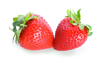 Strawberry isolated on white background.