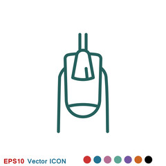 Manicure icon logo, illustration, vector sign symbol for design