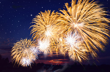 colorful fireworks