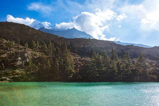 Dhumba Lake, Jomsom, Himalaya mountains of Nepal
