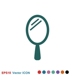 Mirror Icon vector logo, illustration, vector sign symbol for design