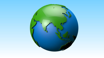 World Globe 3d Render