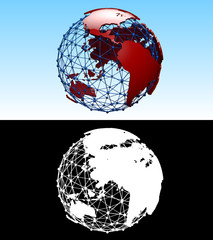 World Globe 3d Render