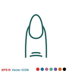 Nail icon logo, illustration, vector sign symbol for design