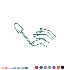 Nail icon logo, illustration, vector sign symbol for design