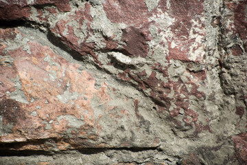 Ancient surface of old stone wall