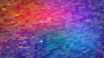 Abstract colorful gradient mosaic background in red and blue colors