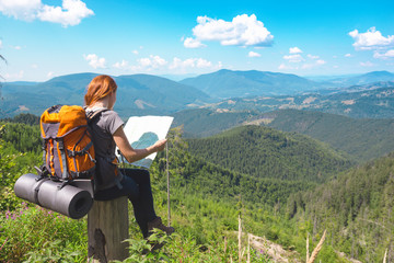 a girl hiker