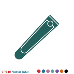 Nail clippers icon logo, illustration, vector sign symbol for design