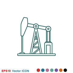 Oil pump icon logo, illustration, vector sign symbol for design
