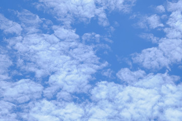 White soft cloud texture, Blue sky with white clouds in the morning for natural background concept.