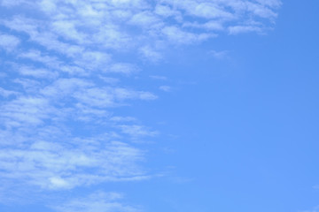 White soft cloud texture, Blue sky with white clouds in the morning for natural background concept.