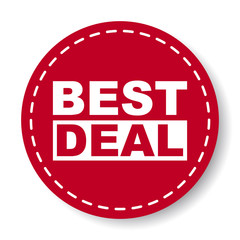 red vector banner best deal