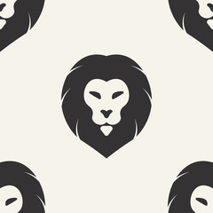 lion. seamless pattern