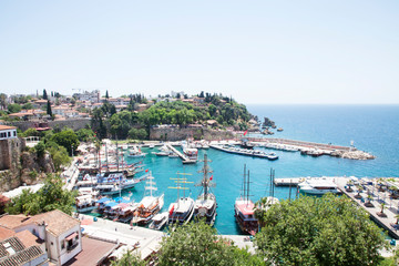 Fototapeta na wymiar harbour of Antalya Turkey