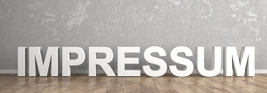 Impressum &Uuml;berschrift f&uuml;r Homepage